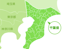千葉県の地図